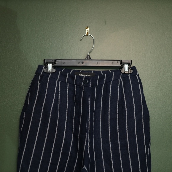 Reformation Verano Striped Linen Pants - Picture 4 of 8